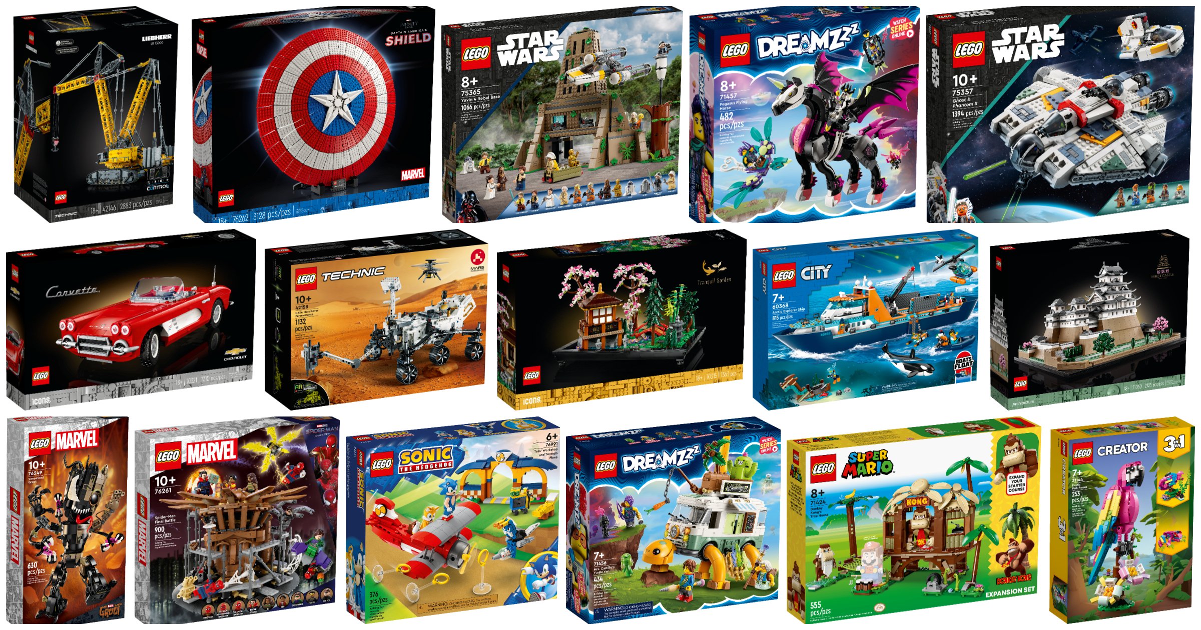 Massive Wave of New LEGO Sets for August 2023 Includes Technic