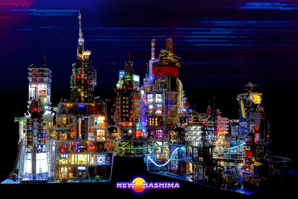 New Hashima   LEGO Cyberpunk City   BrickNerd