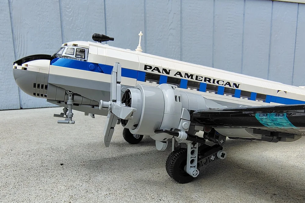 Soaring Through Aviation History: The LEGO Icons DC-3 Next to the Real Thing