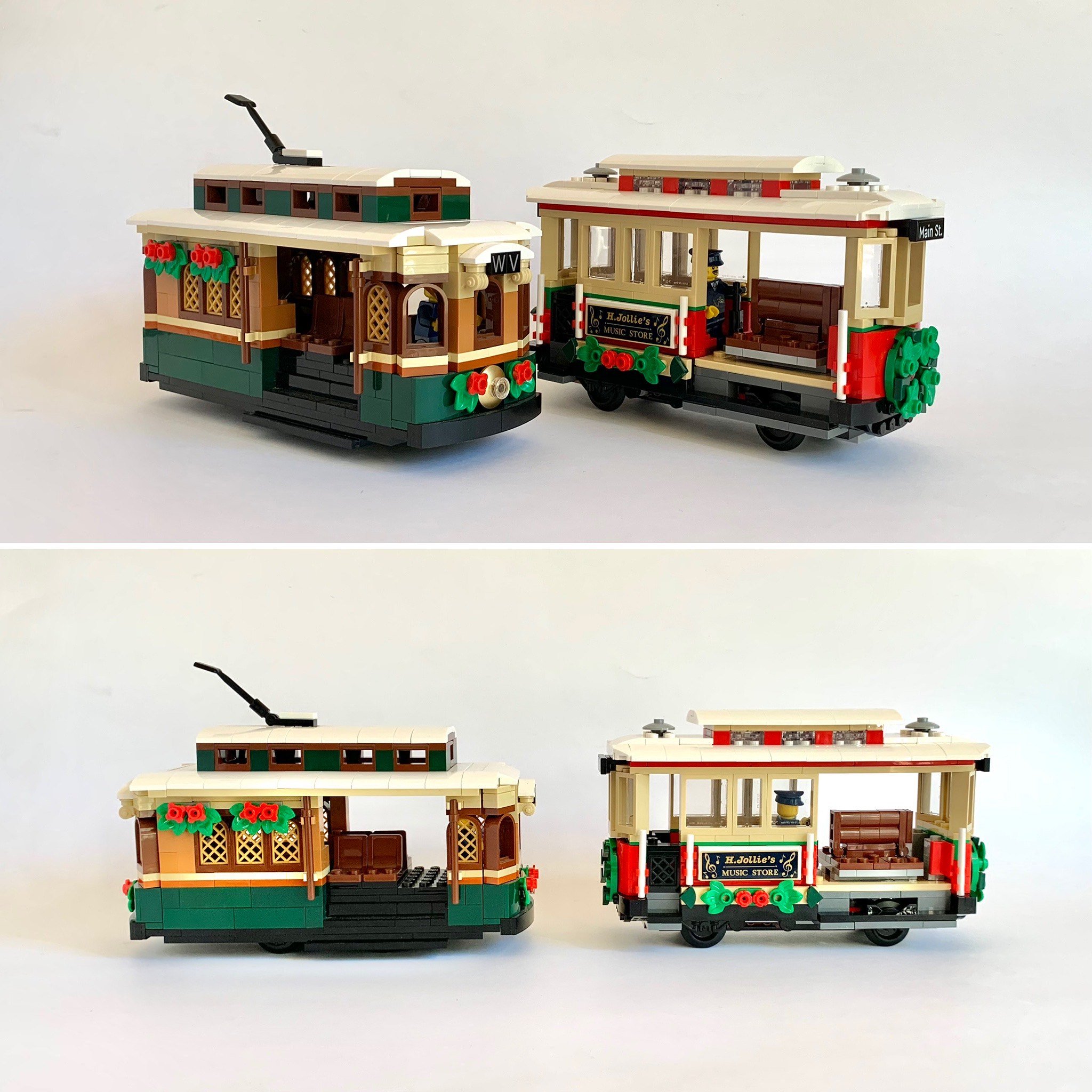 Customizing the LEGO Holiday Main Street Tram - BrickNerd - All LEGO and the LEGO fan community