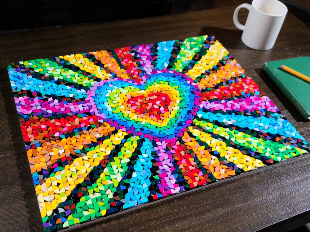 21. Rainbow Heart V2   Coffee Table 1