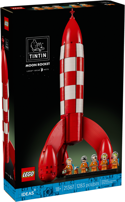 LEGO Ideas Tintin Moon Rocket Box   BrickNerd
