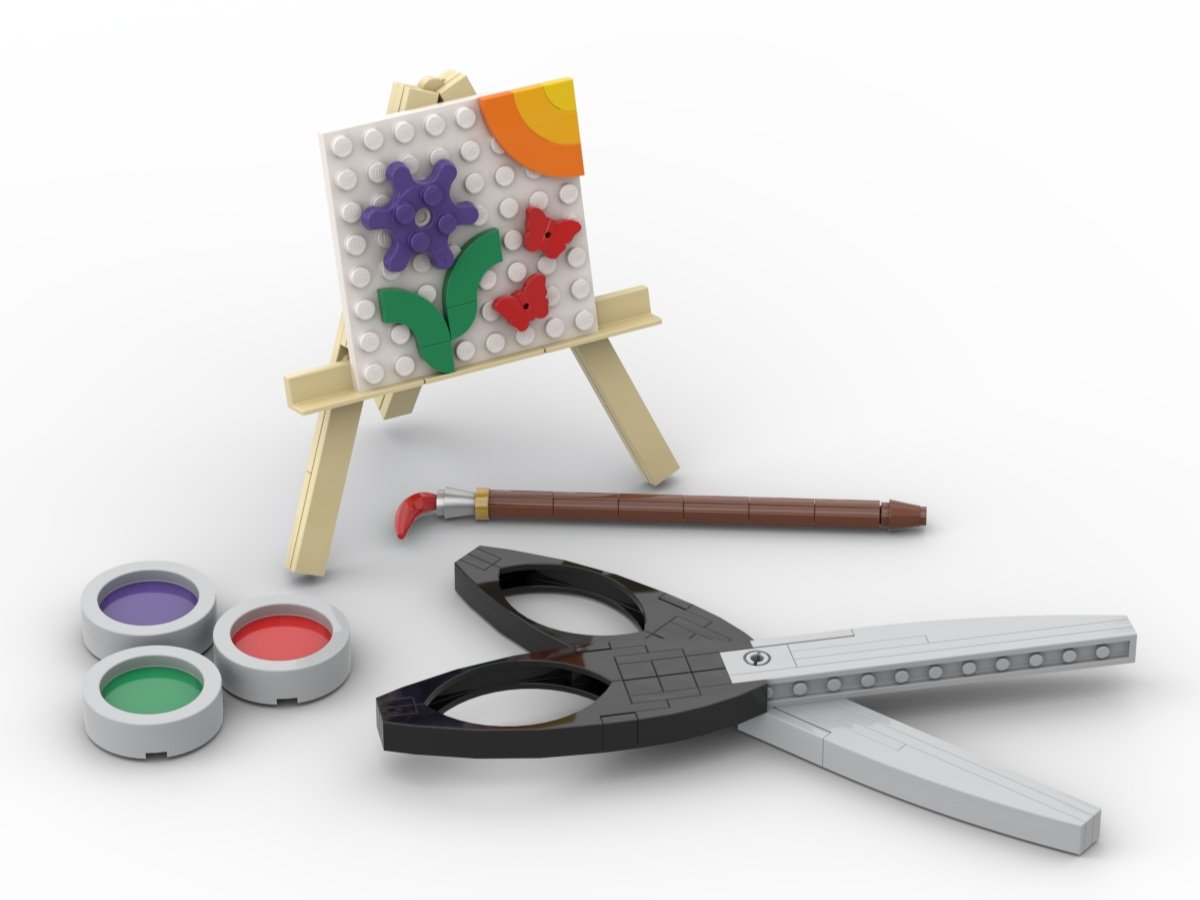 Instructions to Build LEGO Art Supplies - BrickNerd - All things LEGO and  the LEGO fan community