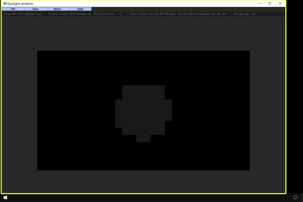 12 Eyesight Render Window With Menu