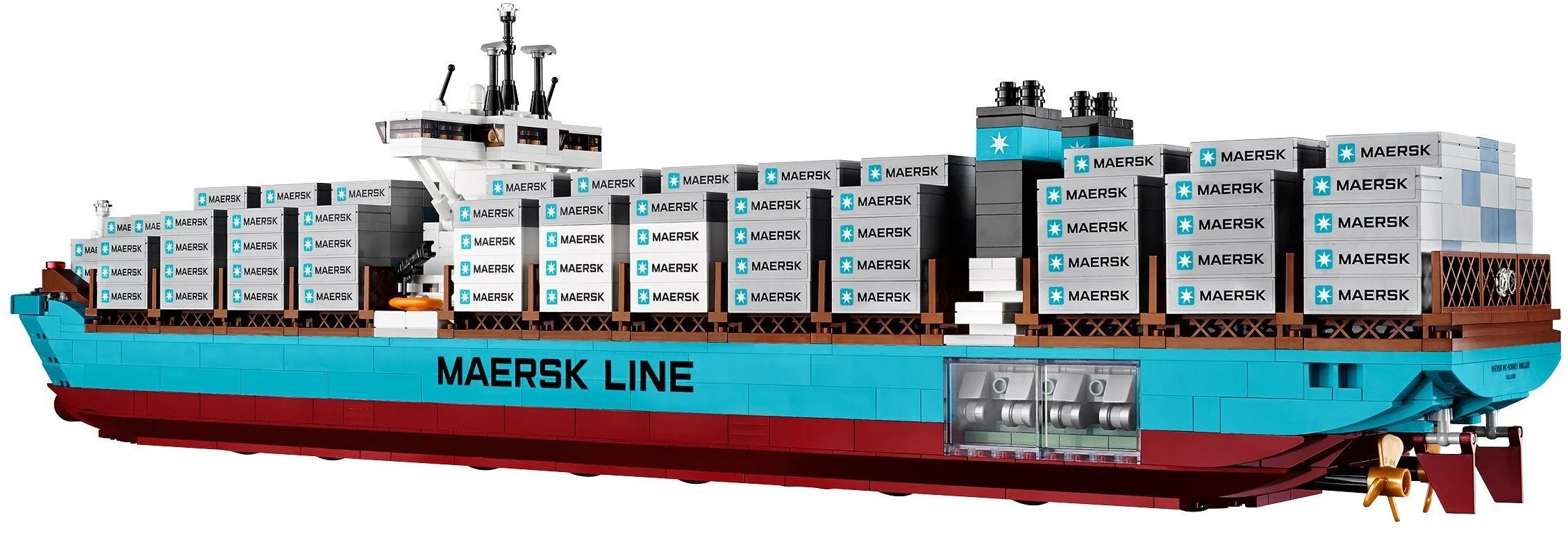 LEGO model of the Maersk Line Triple-E container ship