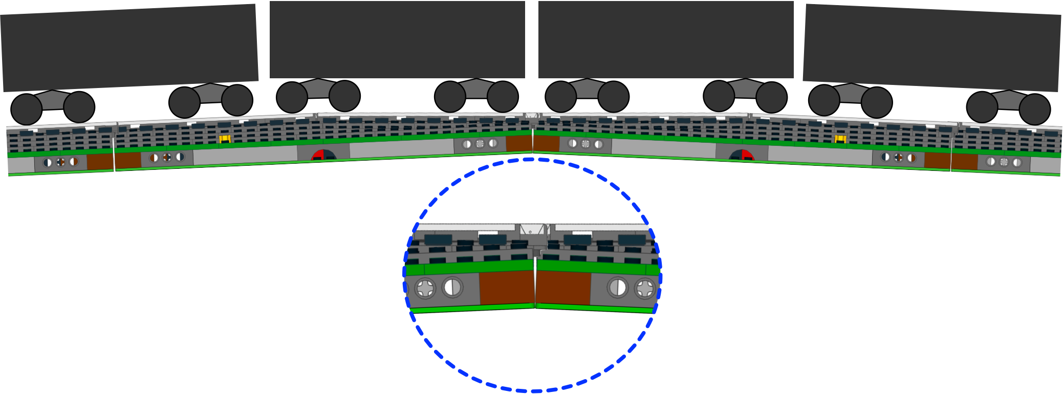 Trackable Module Structure Crooked Tables: A Hinged Fix for Better Running LEGO Trains - BrickNerd ...