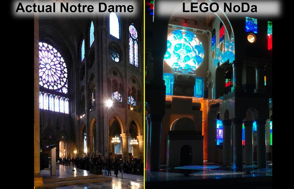 30 Actual Vs LEGO Comparison Transept