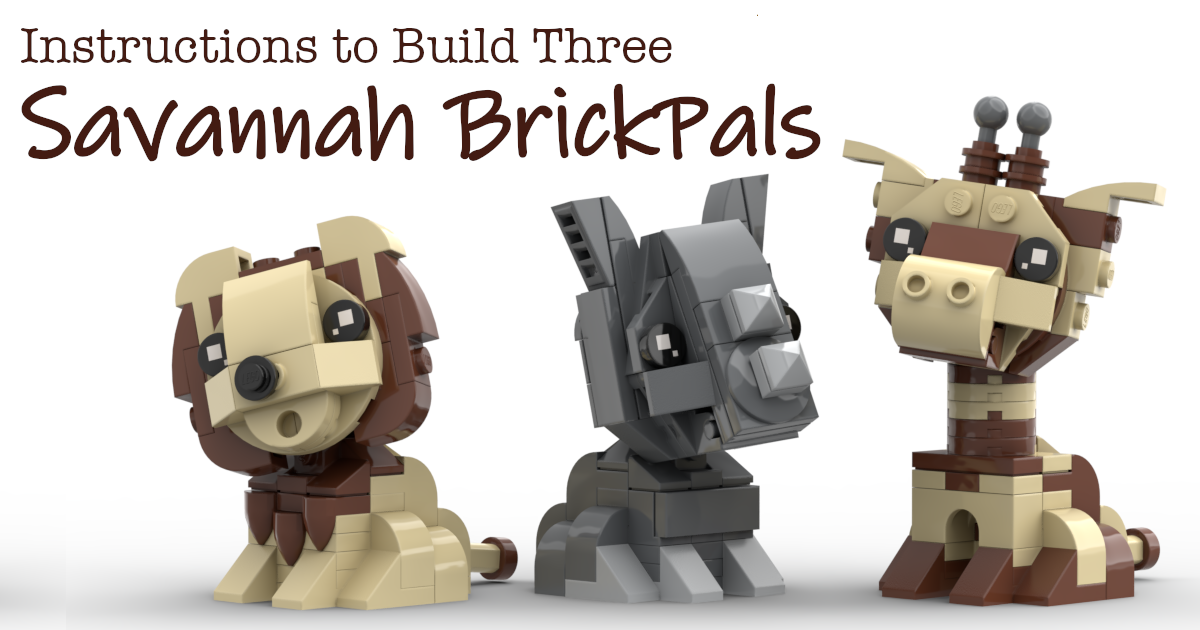 LEGO Instructions to Build a Lion, Giraffe and Rhino - BrickNerd - All  things LEGO and the LEGO fan community