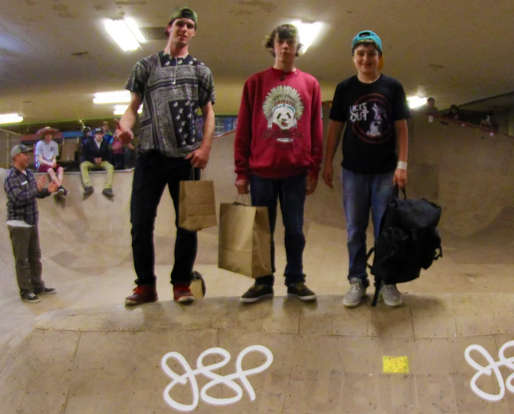 3rd - Carson , 2nd - Devin Hartwell, and winner of the Am division Tyler Persichini