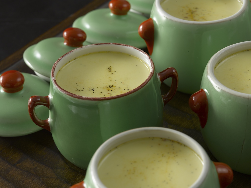 Vanilla & Rum Pots du Creme : Creamy and soft custard dessert with a subtle punch of dark rum.