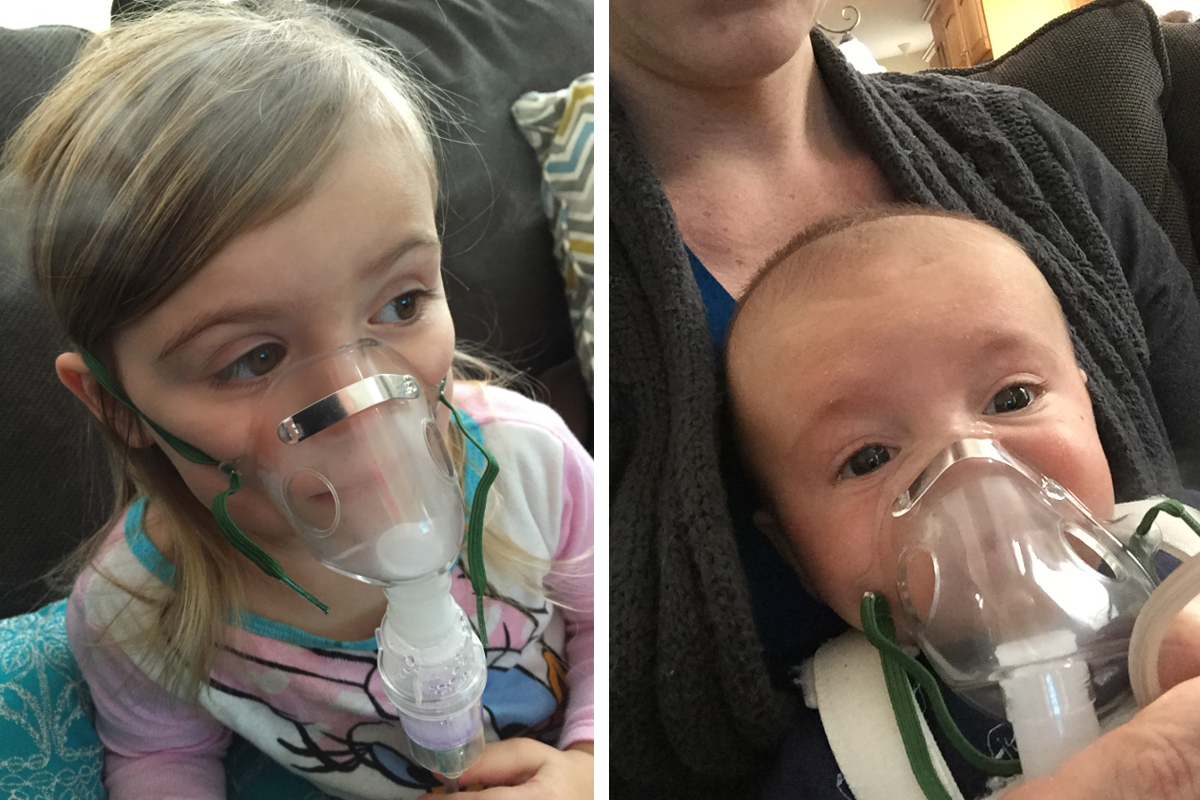 We called the breathing treatments "the elephant nose" which Myla thought was funny and she cooperated taking them.