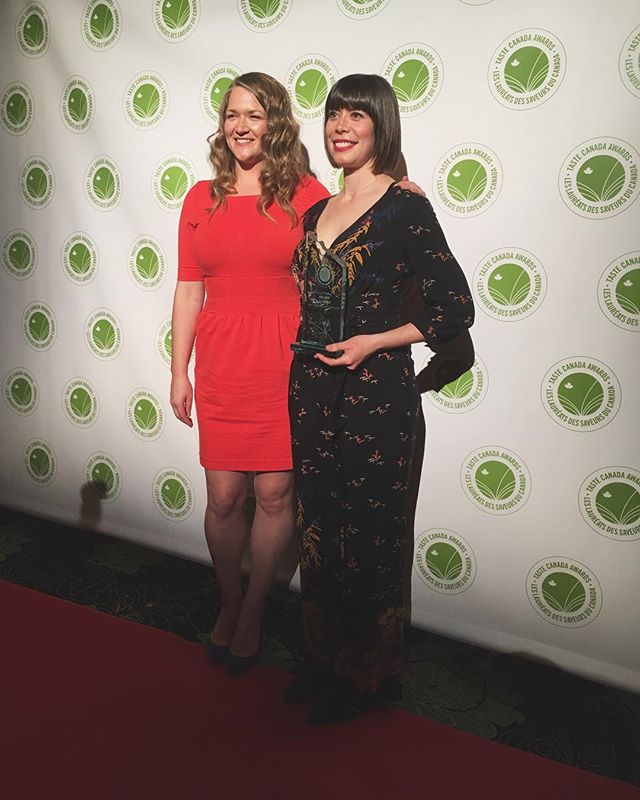 Well holy shit. We won a #TasteCanada award! What an incredible way to cap off a 6 year adventure, 3 of which have been with @appetite_randomhouse and @zoemaslow. Congrats to all the other nominees and winners, and thanks to @aimeebourque for capturi