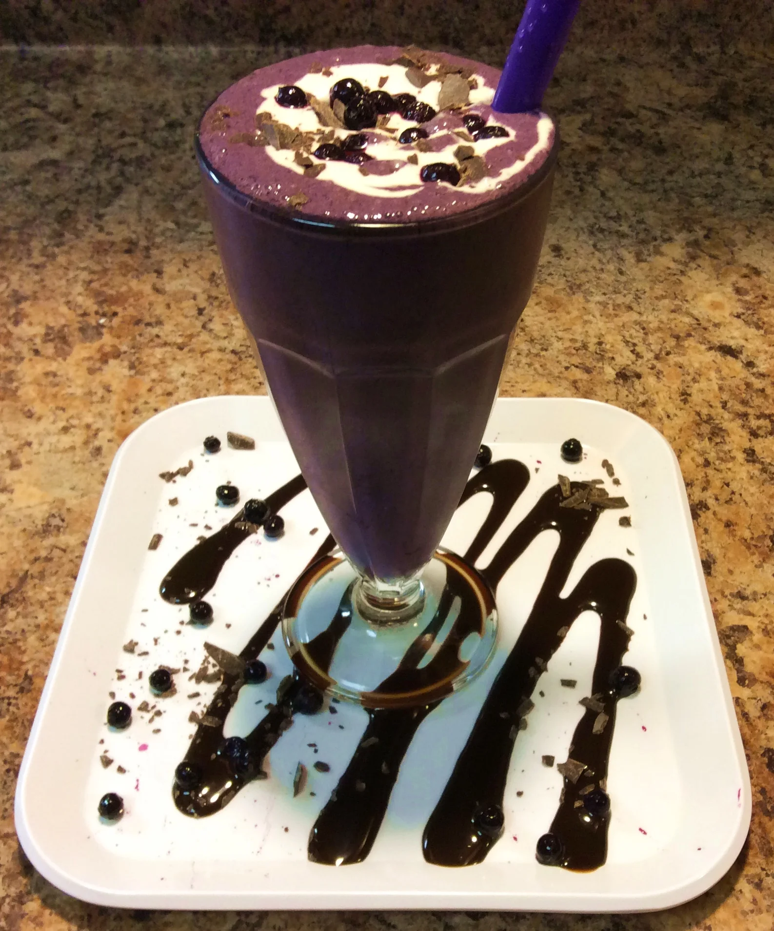 Choco Blueberry Milkshake (Non-Dairy)