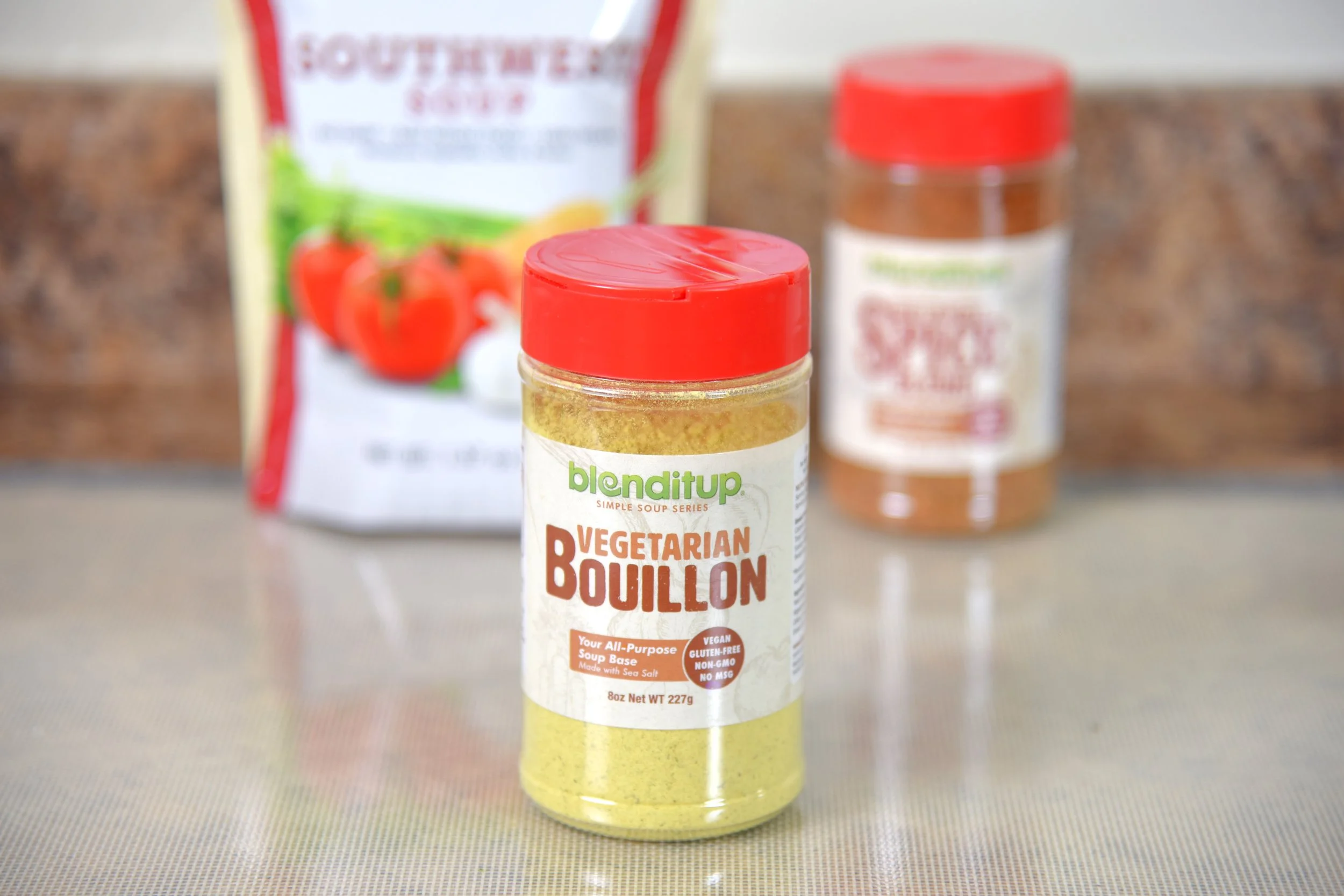 A picture of Vegetarian  Bouillon , Blending With Henry. Make the most of your Vitamix or Blendtec