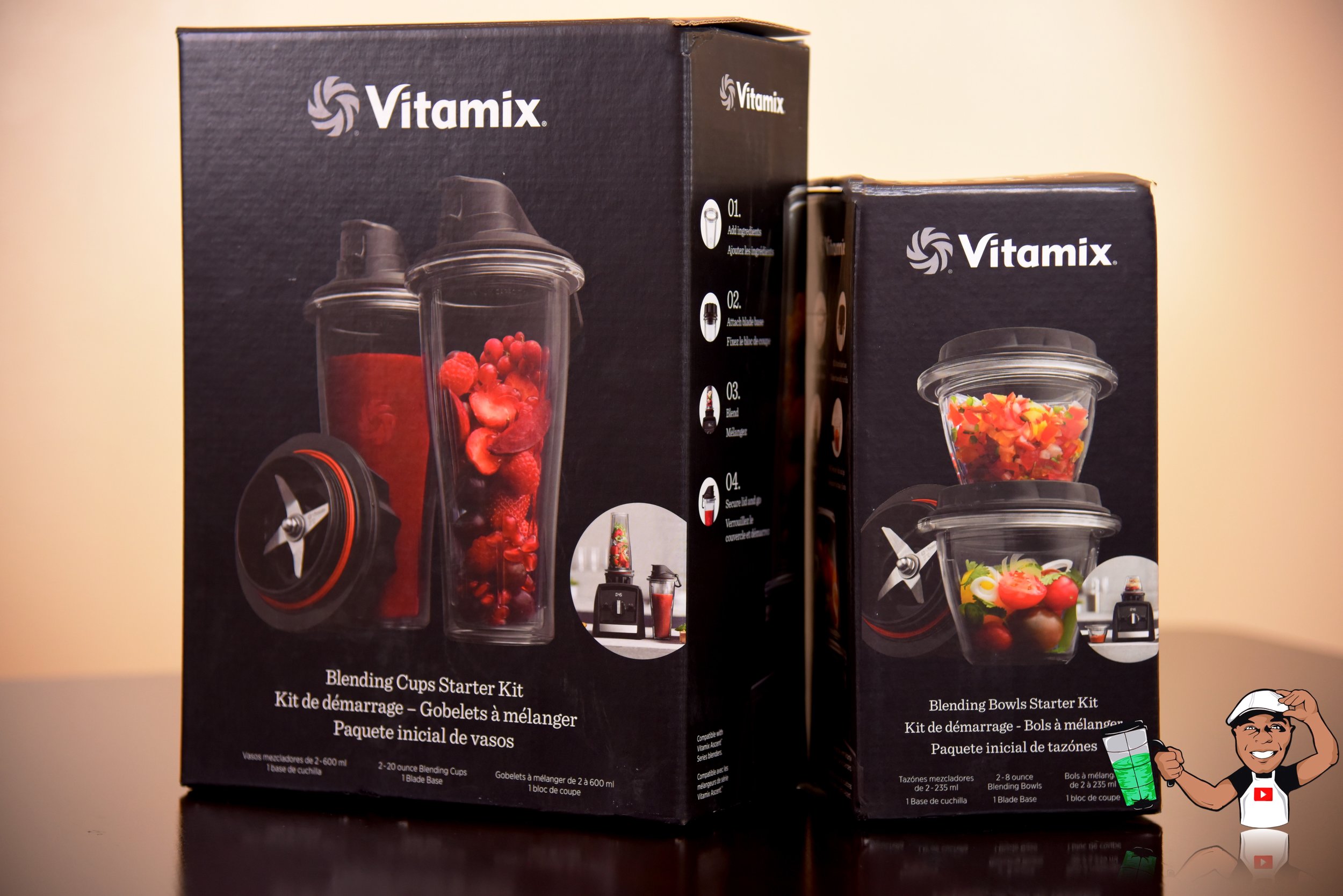 Vitamix accessories: The Blending Bowl Starter Kit and Blending Cup -  Unboxing and initial review 