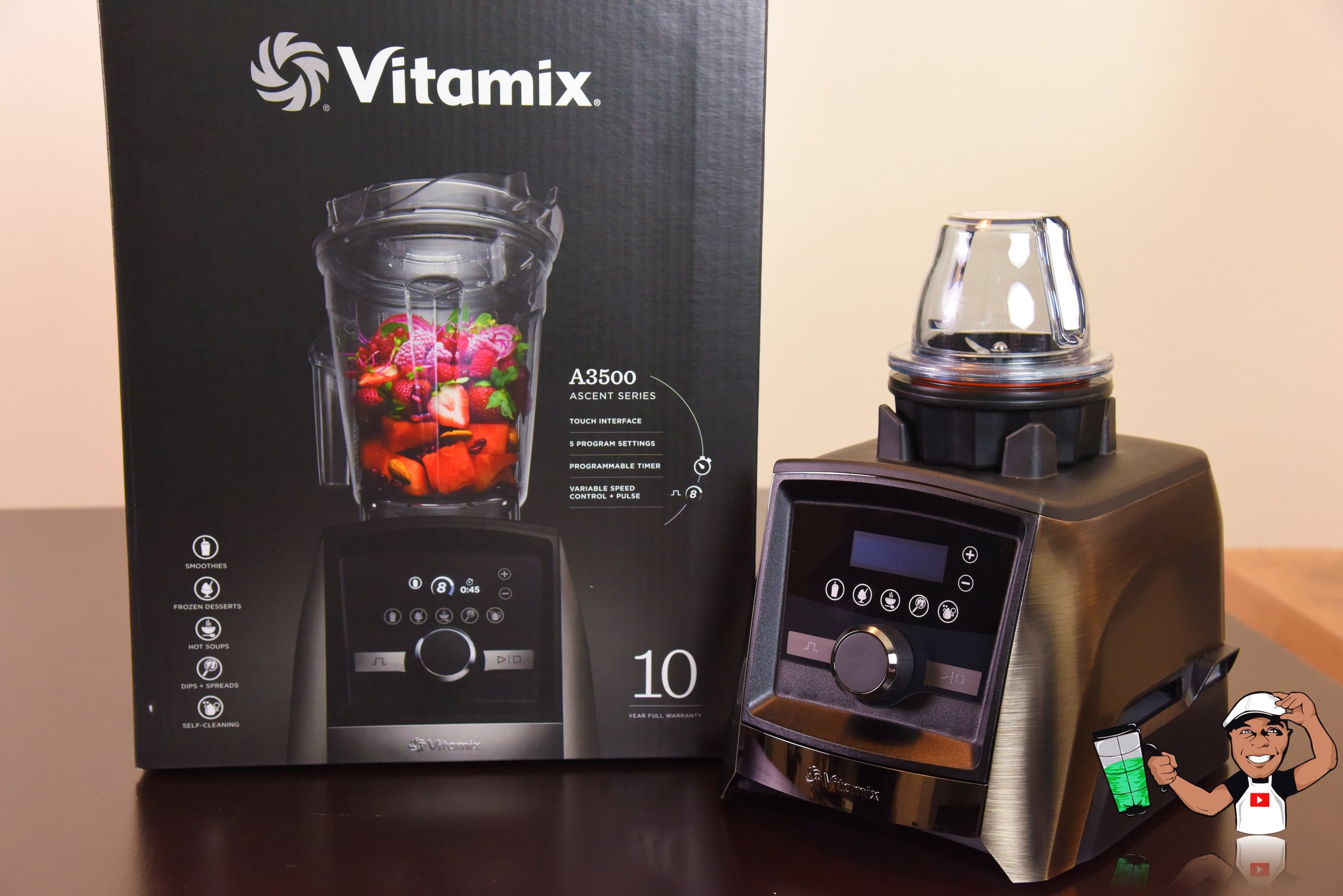 Vitamix Ascent Series A3500 Blender Brushed Stainless