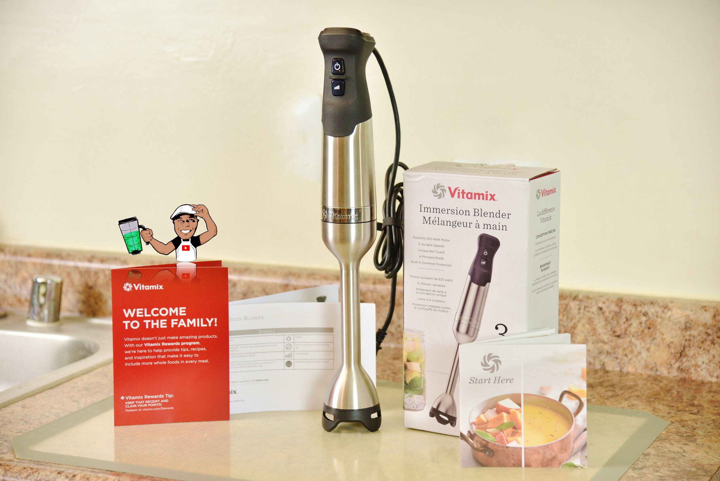 Vitamix 5-Speed Immersion Blender with Attachments 