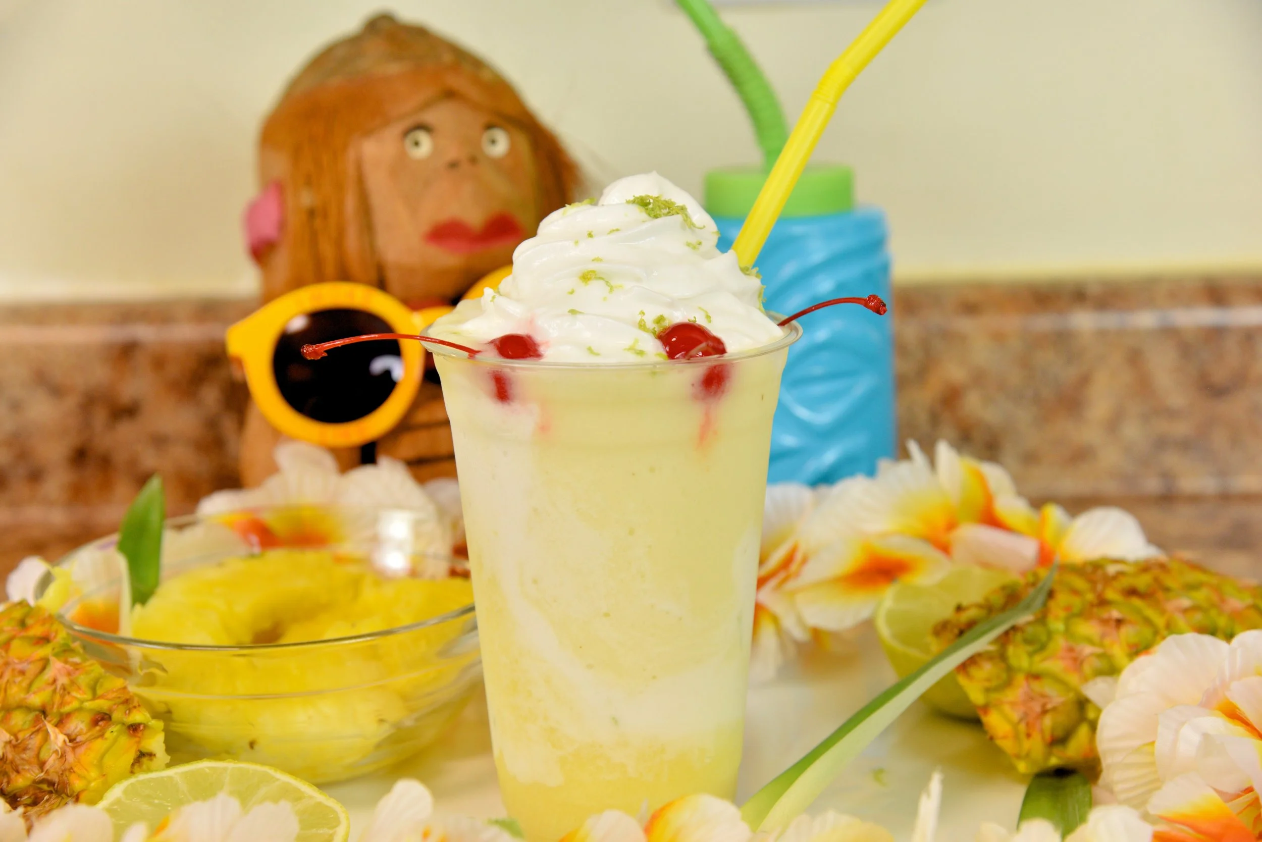 Piña Colada Frappé Mocktail — Blending With Henry | Get original ...