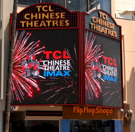 8mm FS series at the main entrance of the TCL Chinese Theatre