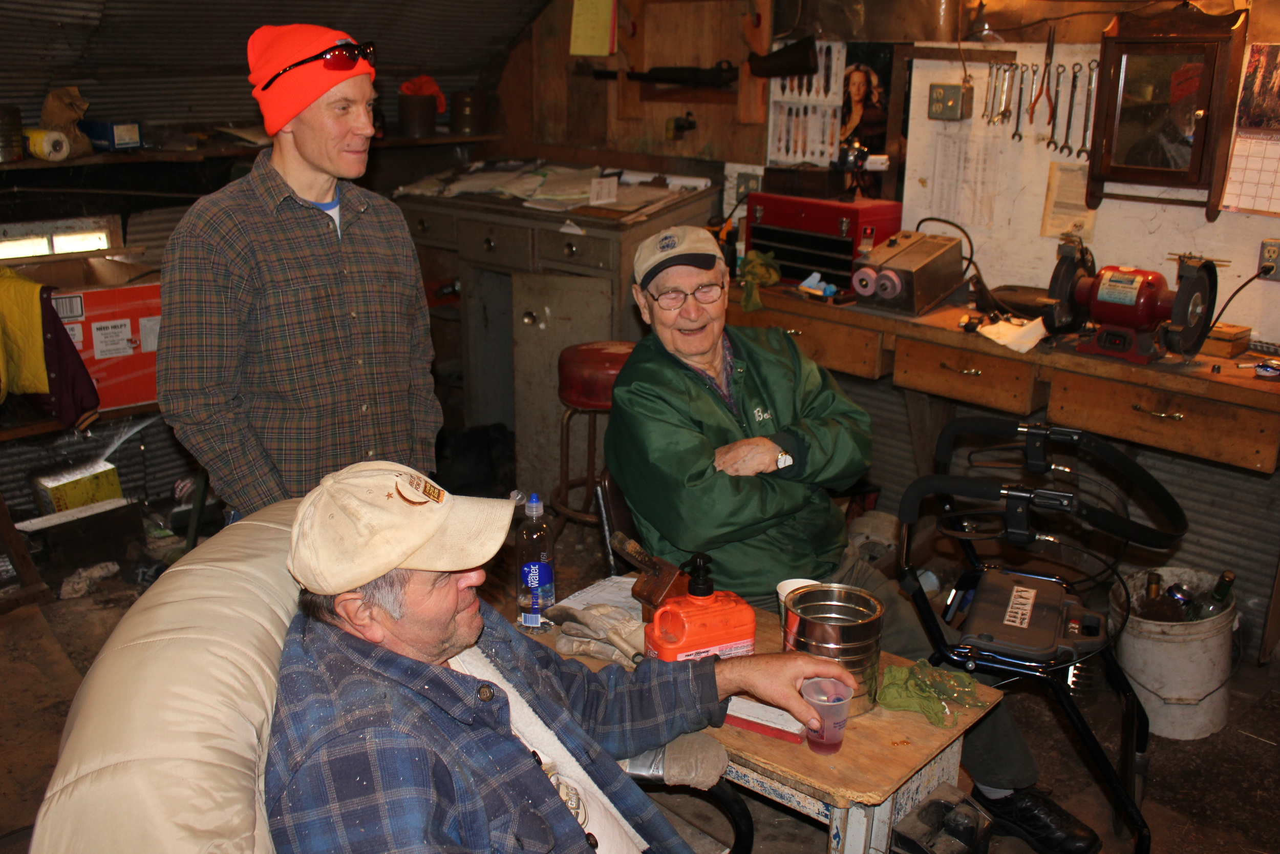  ​Bob and Bennie (and me).&nbsp;November 2012. Ogema, WI 