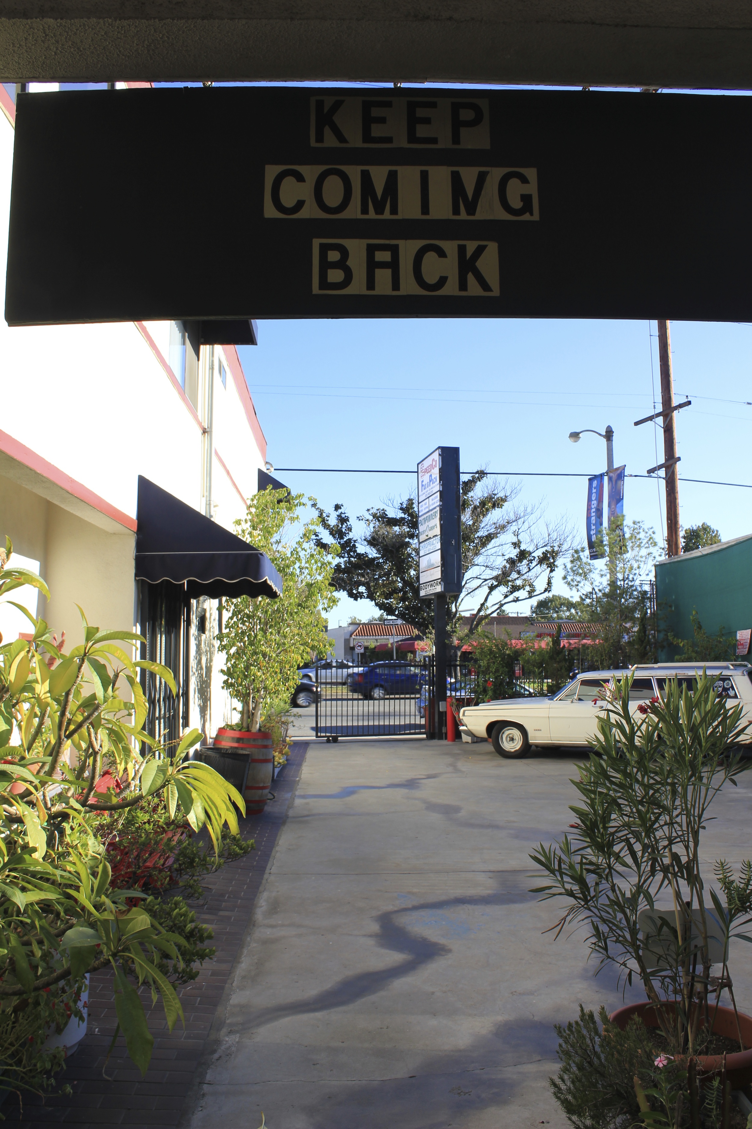 Outside the ALF Press Office in the neighborhood Atwater Village. Los Angeles, CA