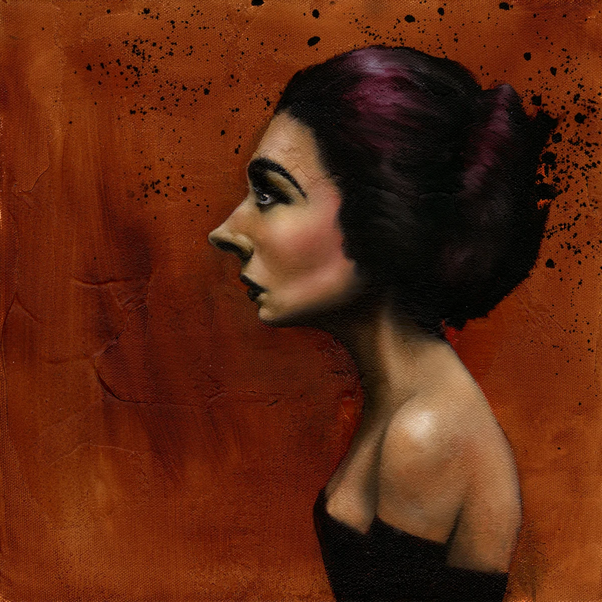 Portrait of Woman Catching Her Breath Outside