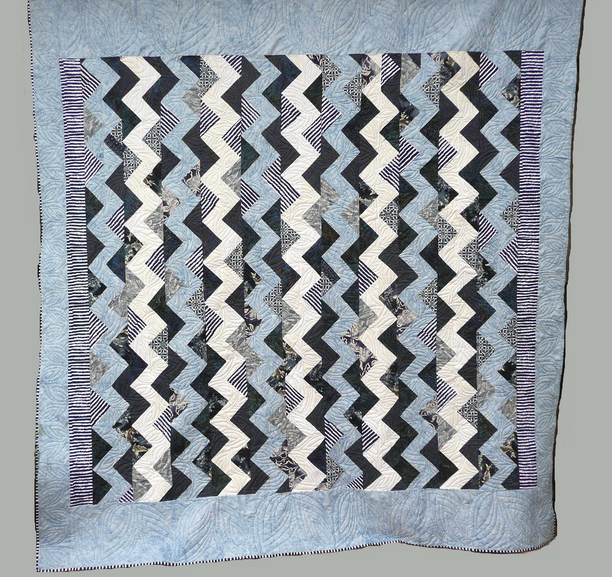 Bed, White, and Blue