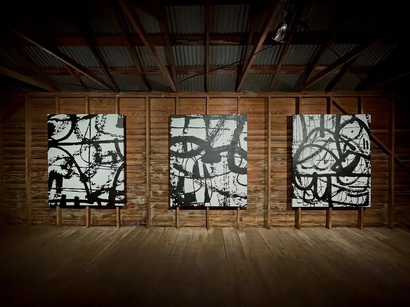 The paintings are hung, the lights are in position, the floor is swept. We did. 

This exhibition began as an idea between 2 friends, that over time built its own momentum and brought it to today. When we open the doors to the public and share this v