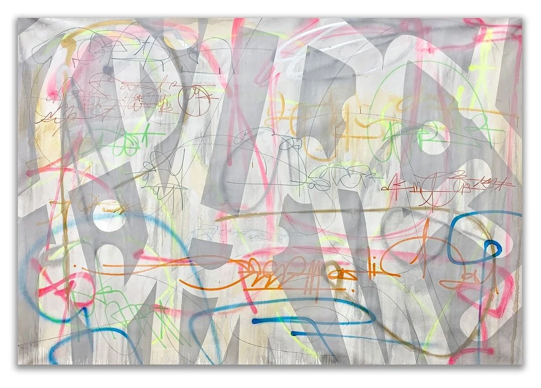 This piece explores asemic writing &mdash; a form of mark-making without literal meaning, where movement, rhythm, and instinct take the place of words. It&rsquo;s a visual language that&rsquo;s existed since the beginning of human expression &mdash; 