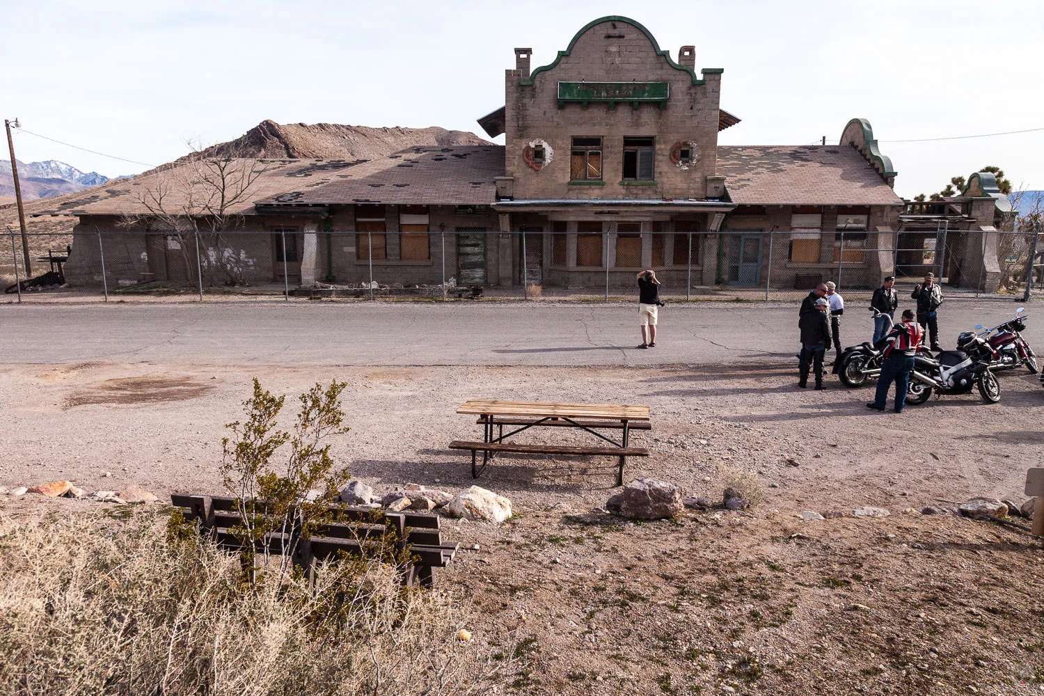 The Las Vegas & Tonopah Railroad Depot.