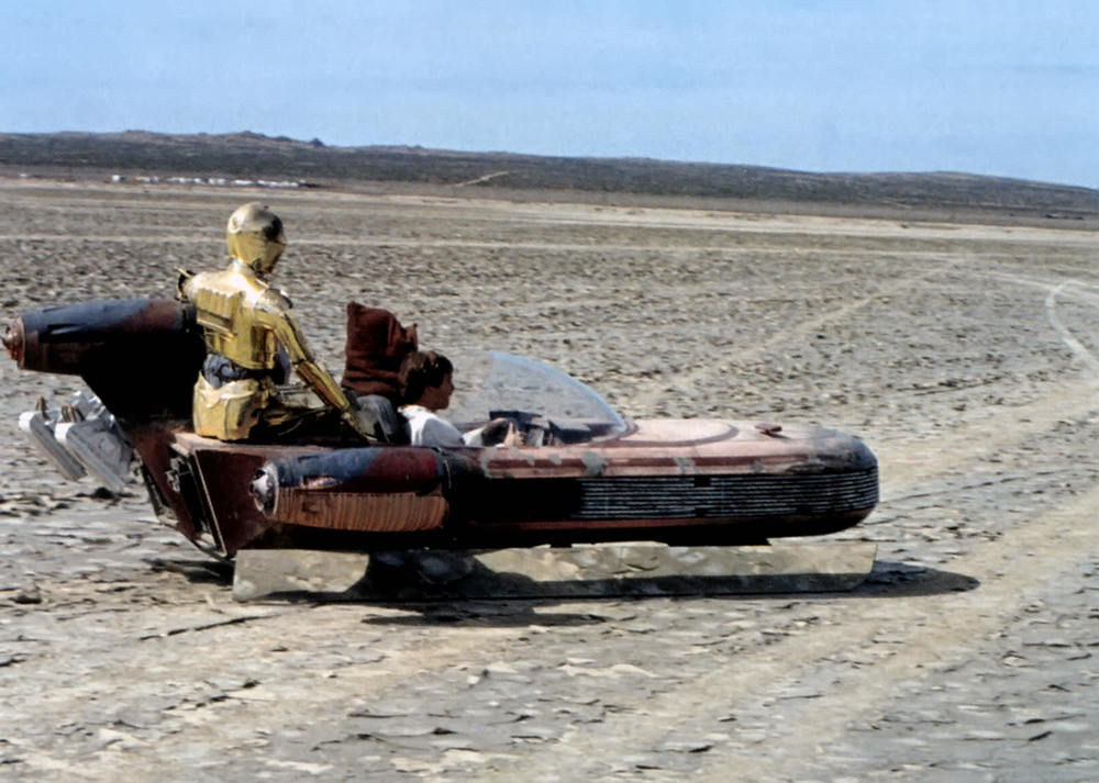 The Landspeeder With Attached Mirror