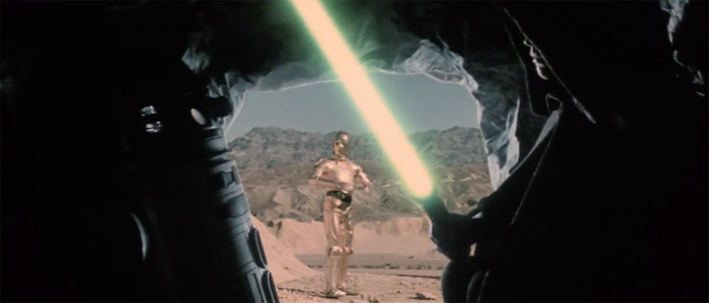 INT - TATOOINE - WASTELAND CAVE - DAY