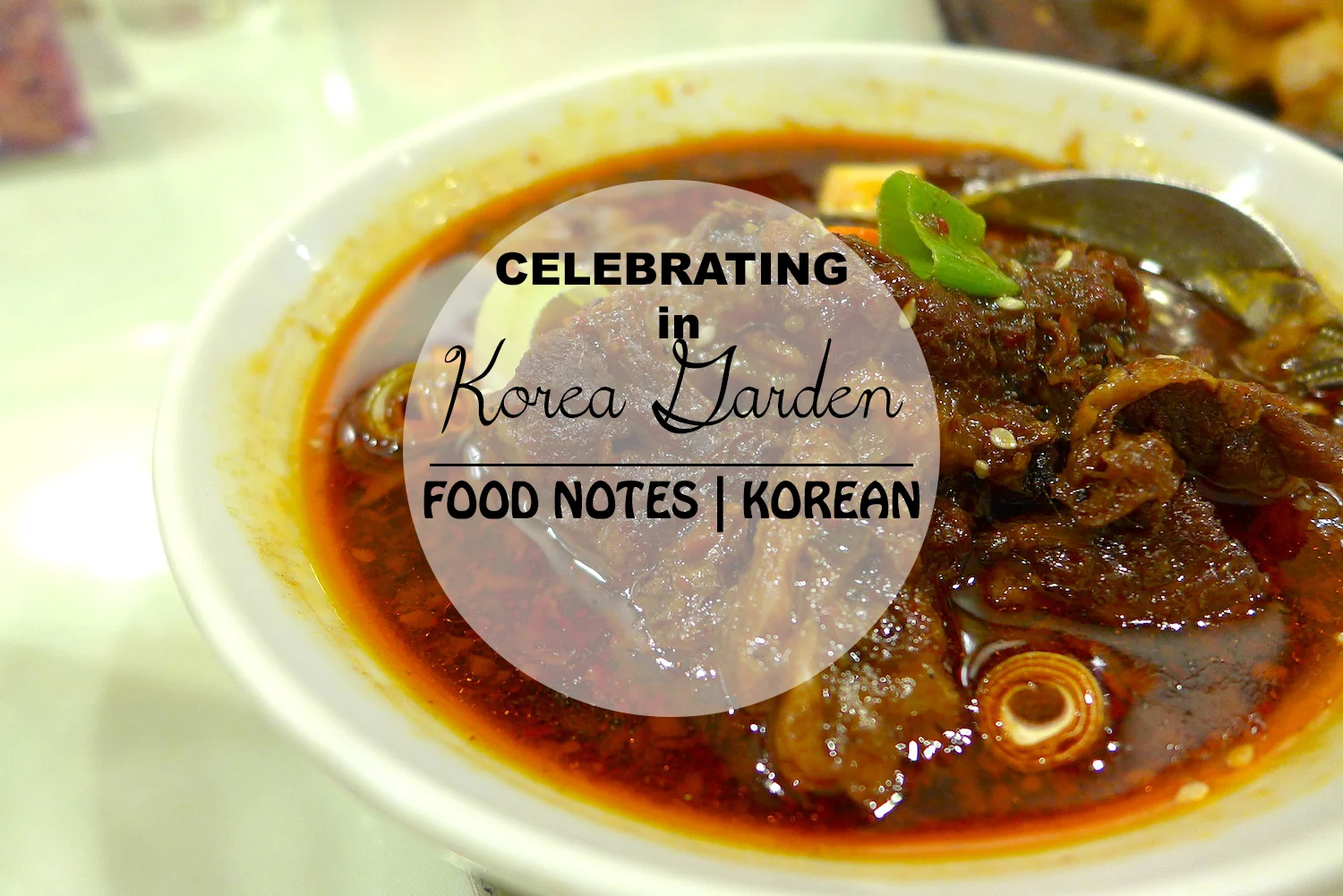 Birthday Lunch in Korea Garden