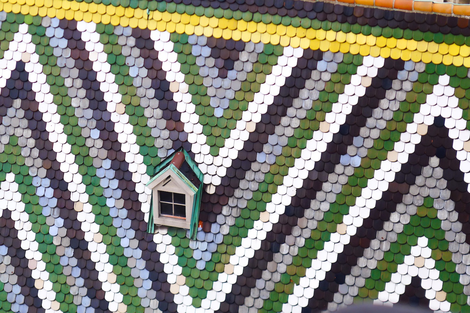 Glazed tile roof of the Stephen's Cathedral
