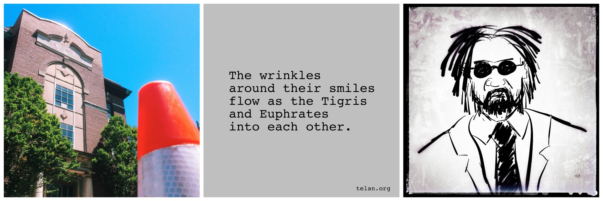 #JawnADay 2014-07-05 The wrinkles around their smiles flow as the Tigris and Euphrates into each other.
