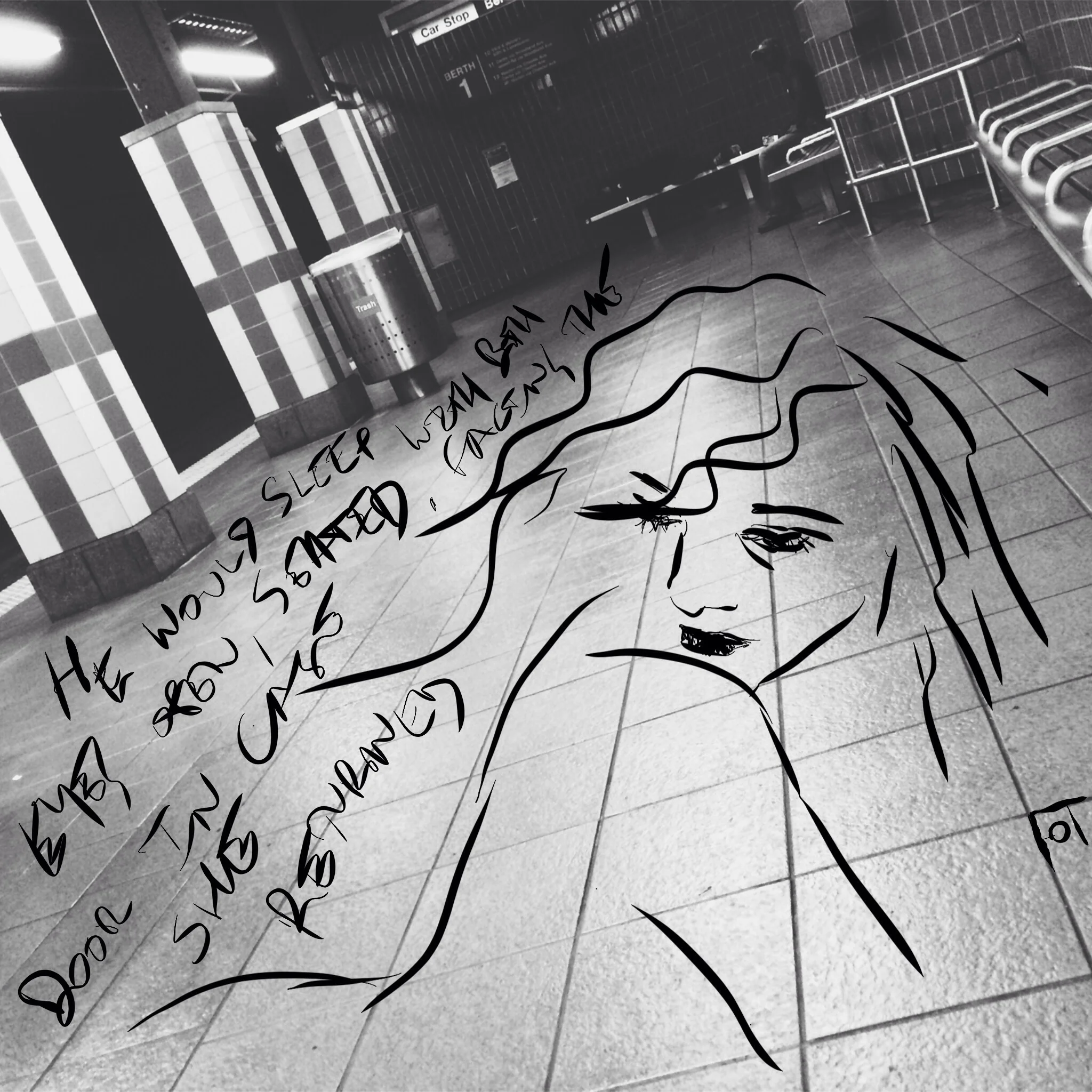 #JawnADay 2014-10-02 He would sleep with both eyes open, seated, facing the door in case she returned.