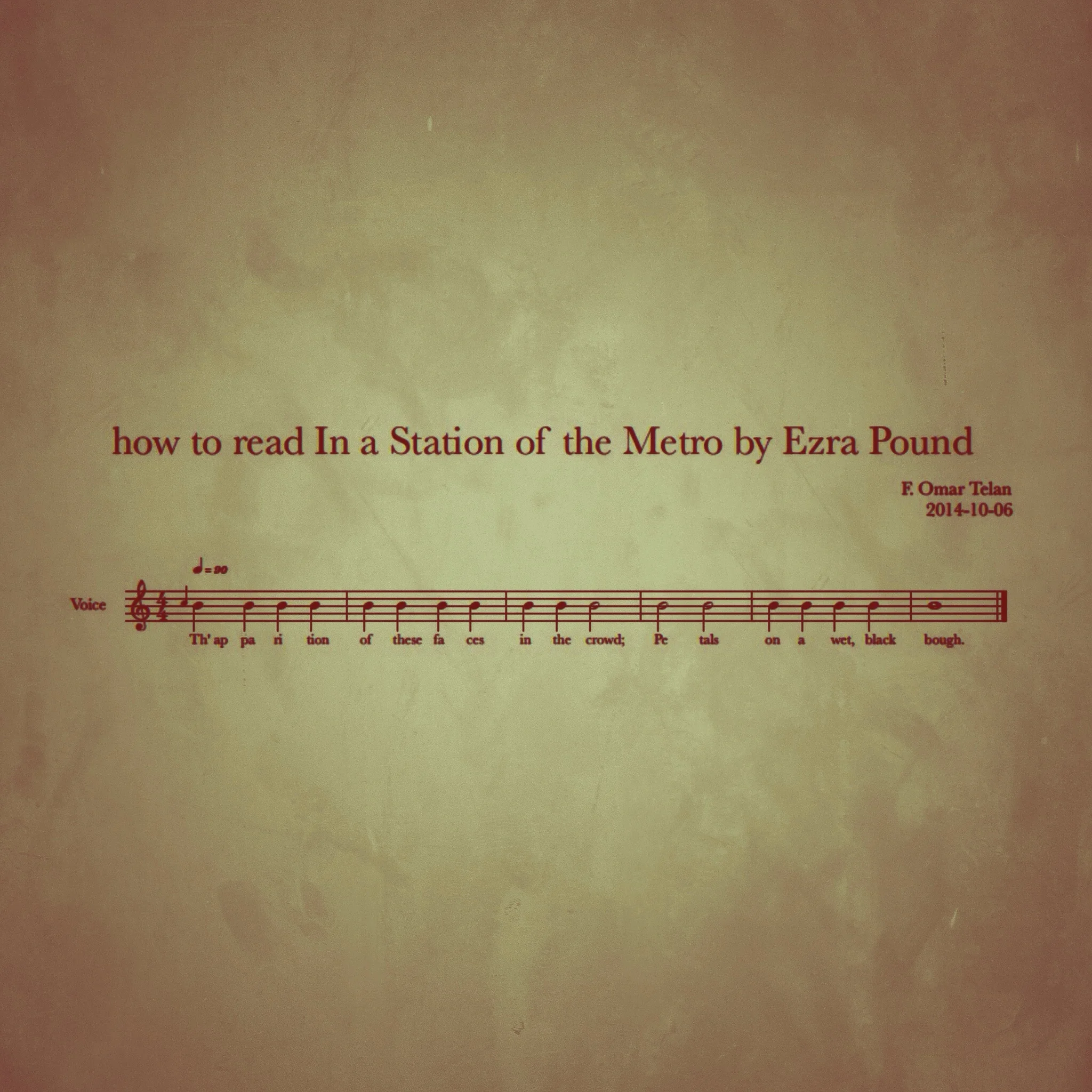 How To Properly Read Ezra Pound's In a Station of the Metro