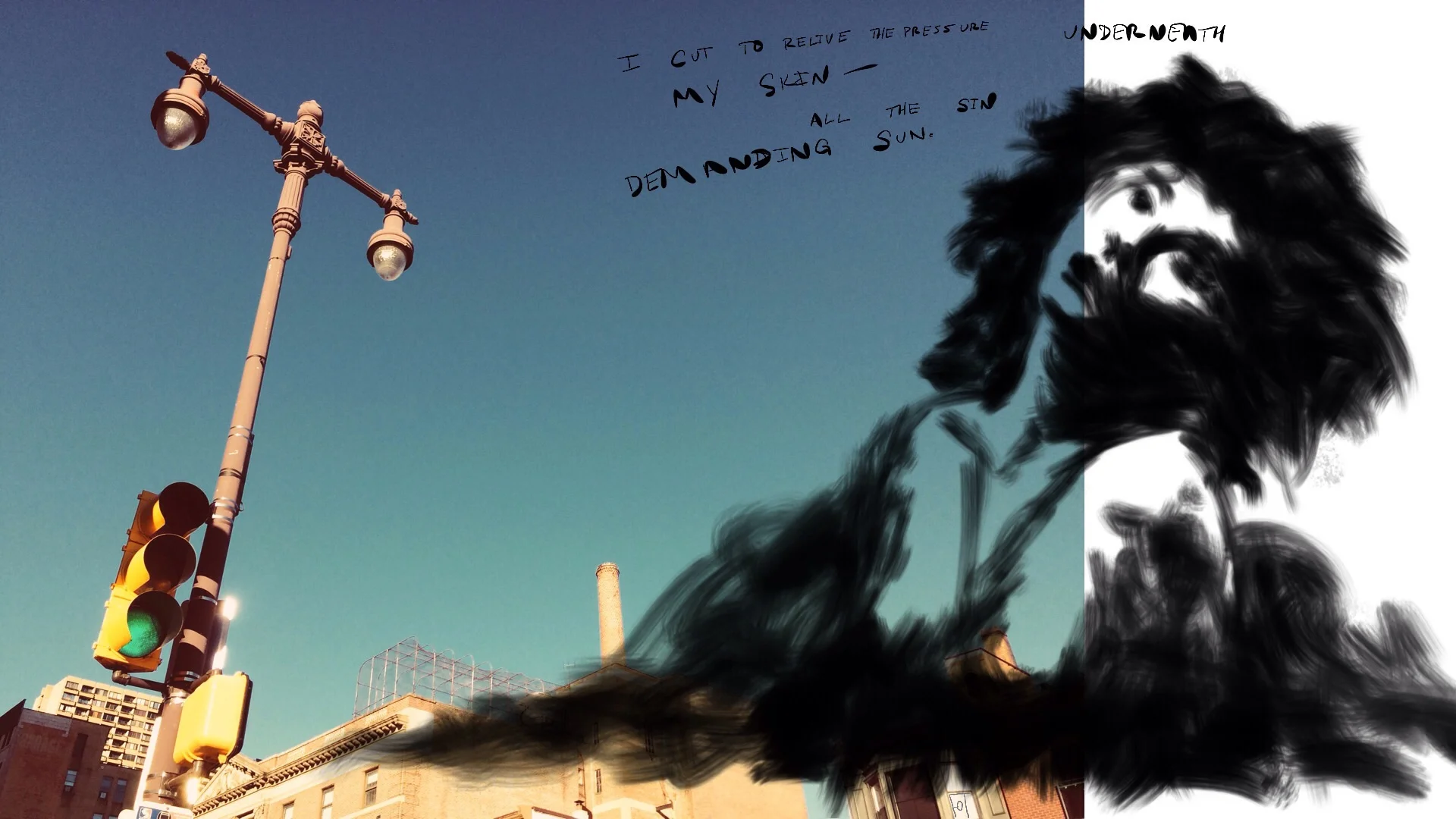 #JawnADay 2014-10-27 I cut to relieve the pressure underneath my skin--all the sin demanding sun.