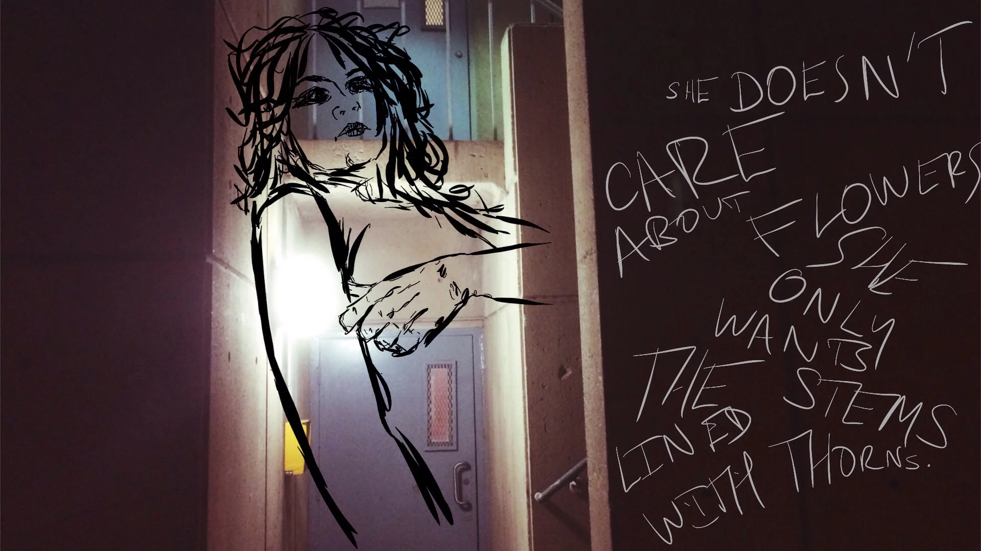 #JawnADay 2014-11-04 She Doesn't Care About The Flowers. She Only Wants The Stems Lined With Thorns.