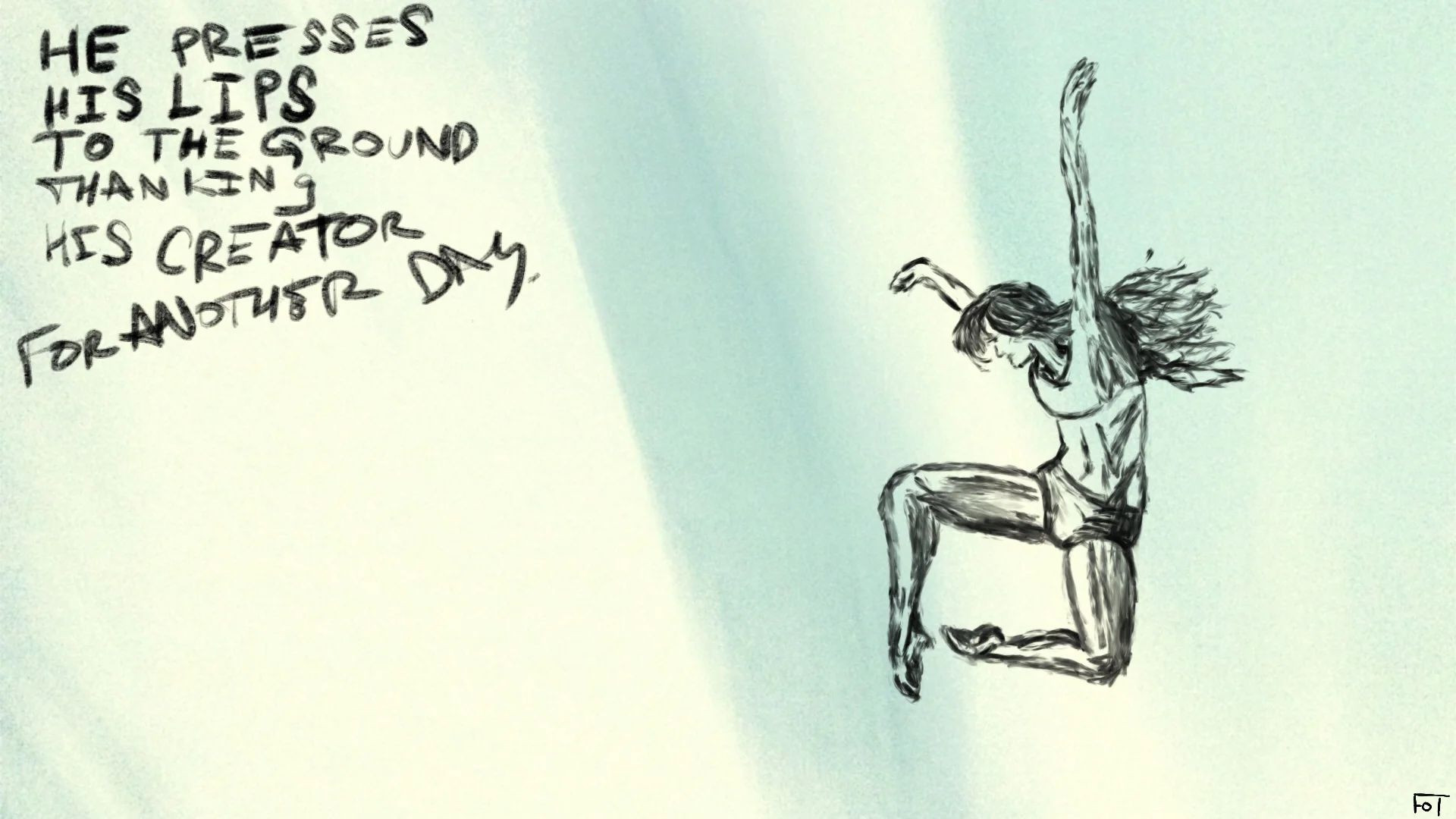 #JawnADay 2014-11-17 He presses his lips to the ground thanking his creator for another day.