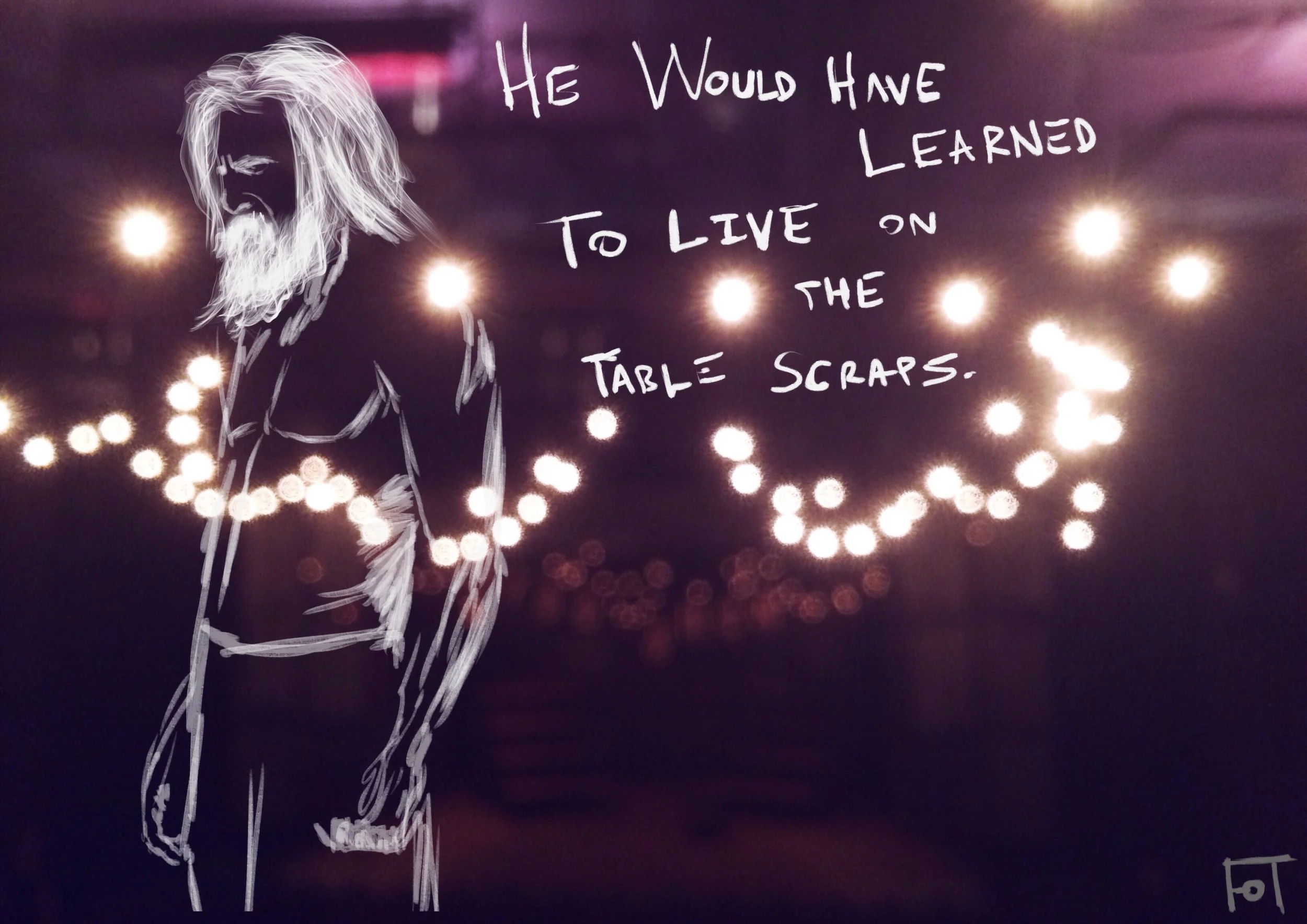 #JawnADay 2014-11-21 He would have learned to live on the table scraps.