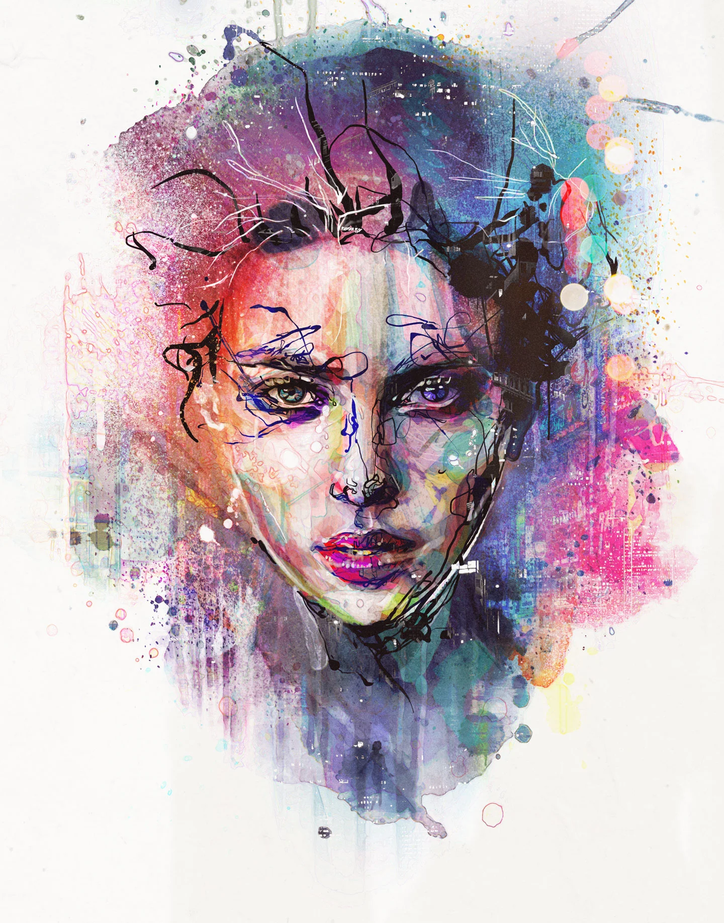 Photoshop Creative Magazine issue 147 Ghost in the Shell inspired illustration artwork by Singapore based brand strategy and creative design consultancy, BÜRO UFHO.