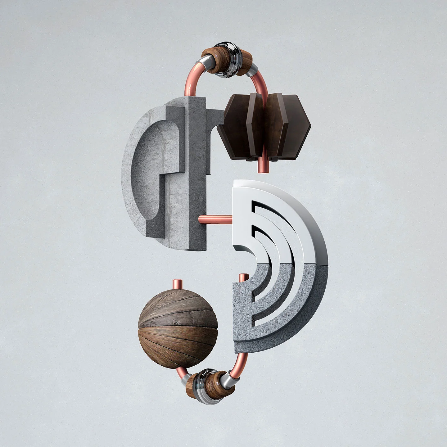 36 Days of Type 2016 - 3D typography letter S visual.