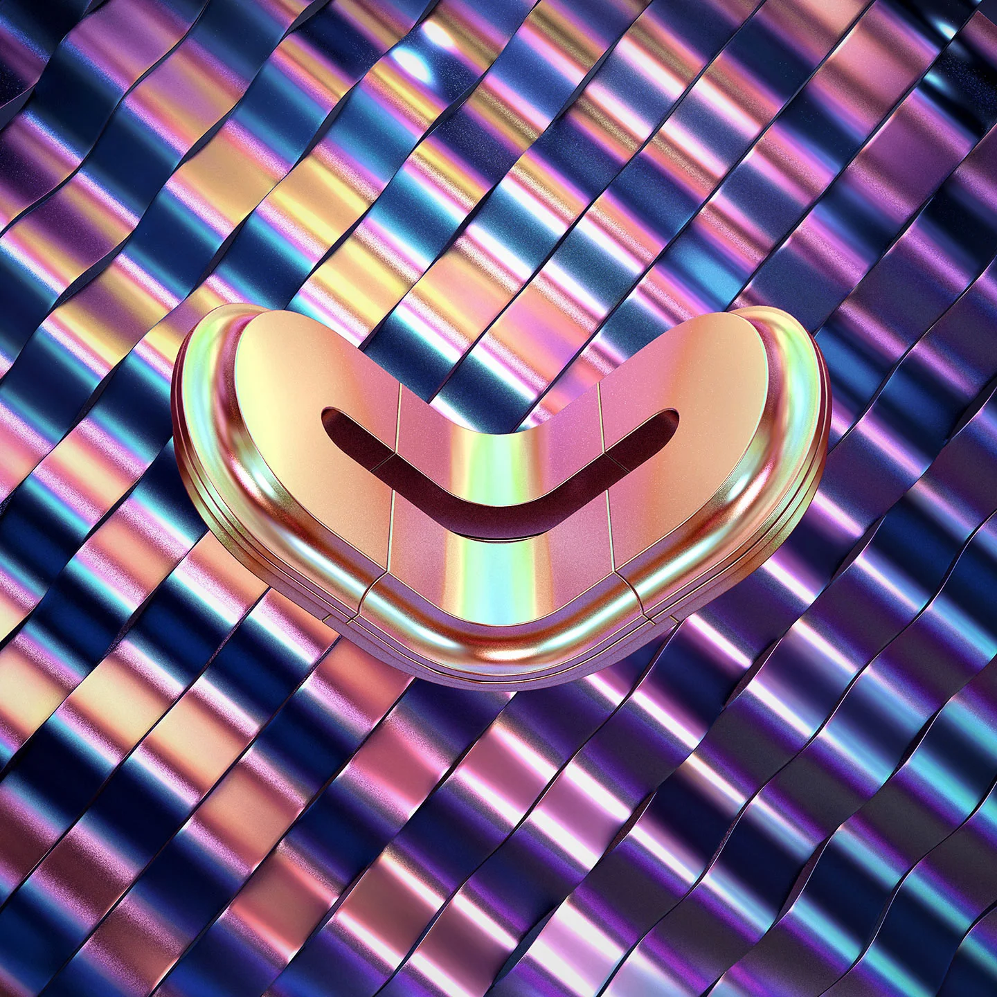 36 Days of Type 2016 - 3D typography letter V visual.