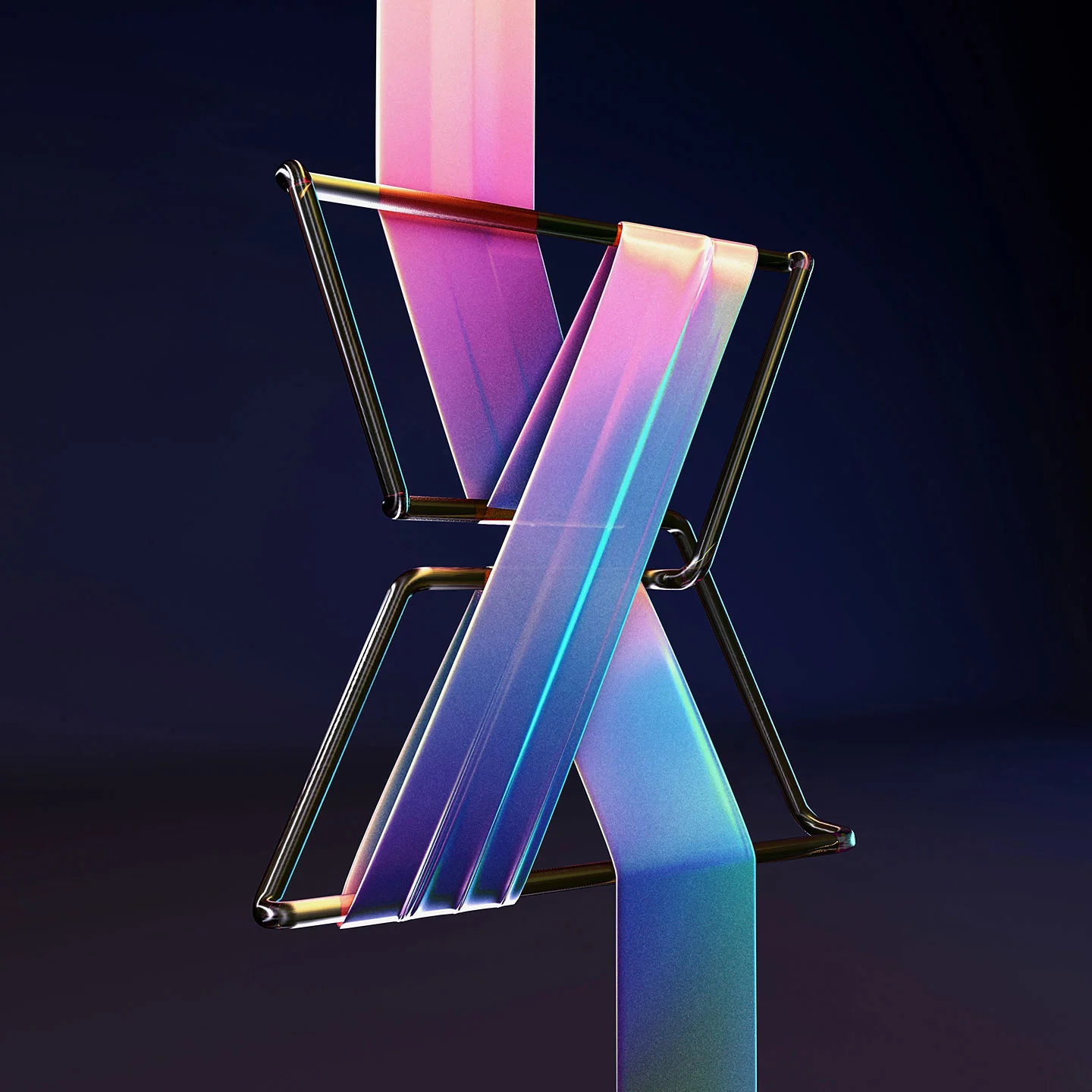 36 Days of Type 2016 - 3D typography letter X visual.
