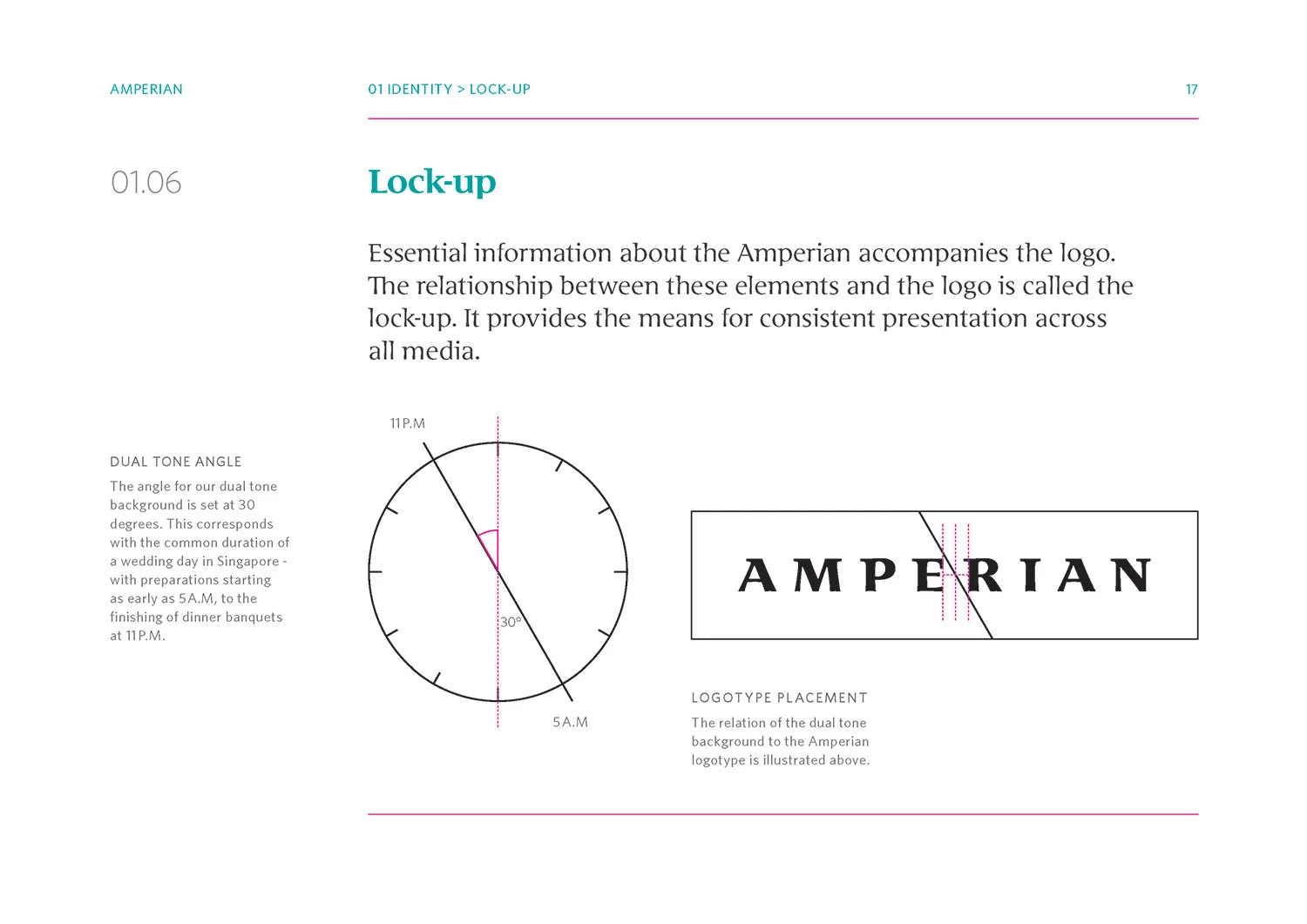 Amperian SG branding corporate identity design guide manual - Angle lock-up.