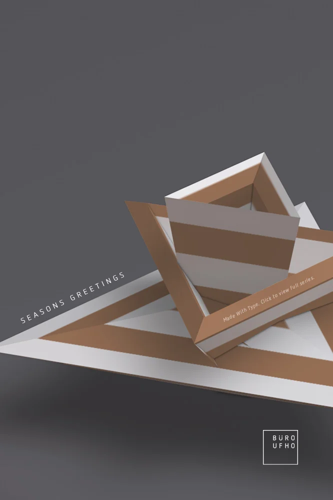 Typeflakes No.34 - Letters turned into 3D snowflakes visual.