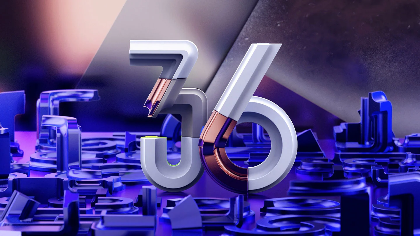 36 Days of Type 2017 - 3D numbers 36 visual.