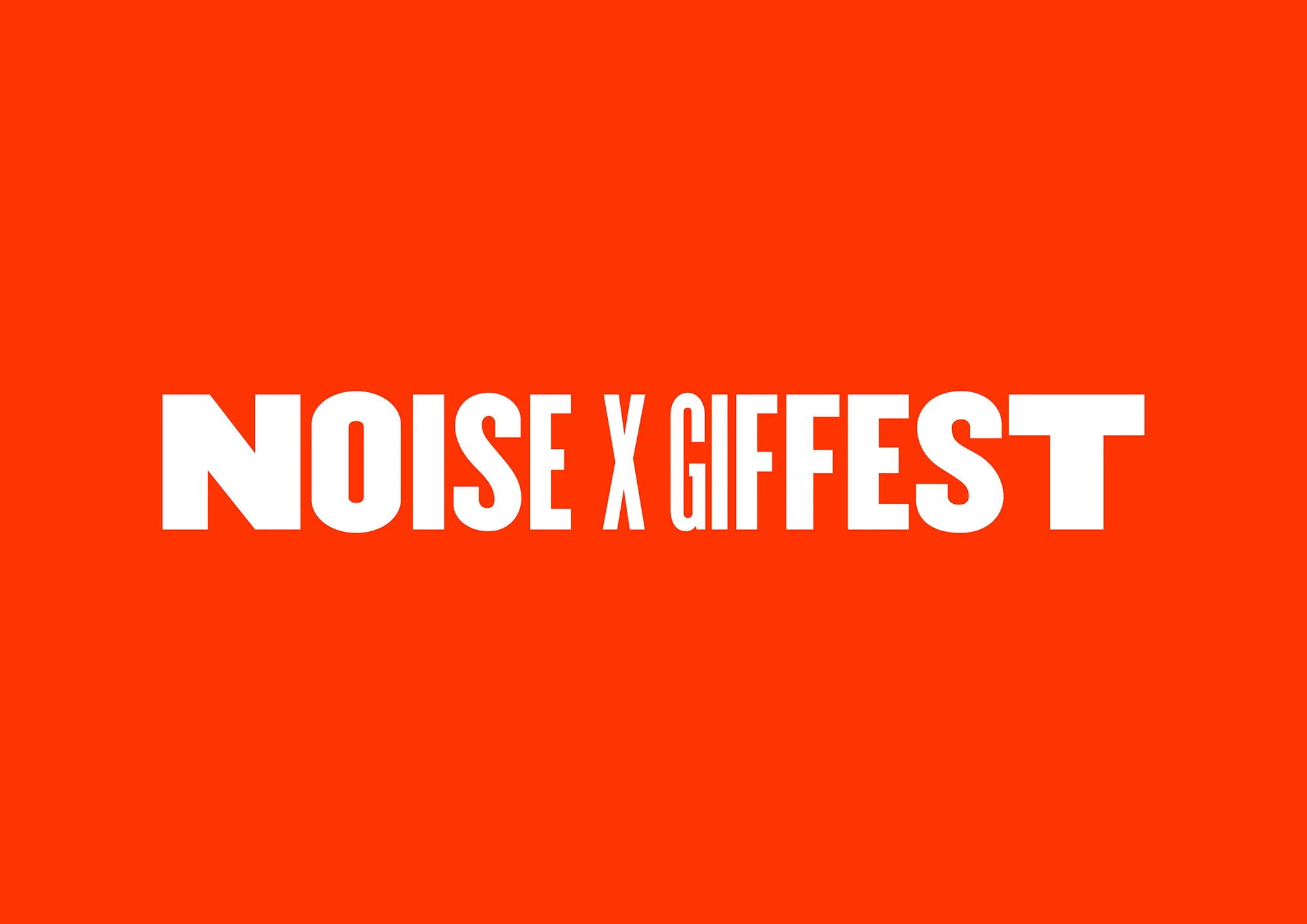 NOISE x GIF Fest festival branding identity static logo design by Singapore based brand strategy and creative design consultancy, BÜRO UFHO.
