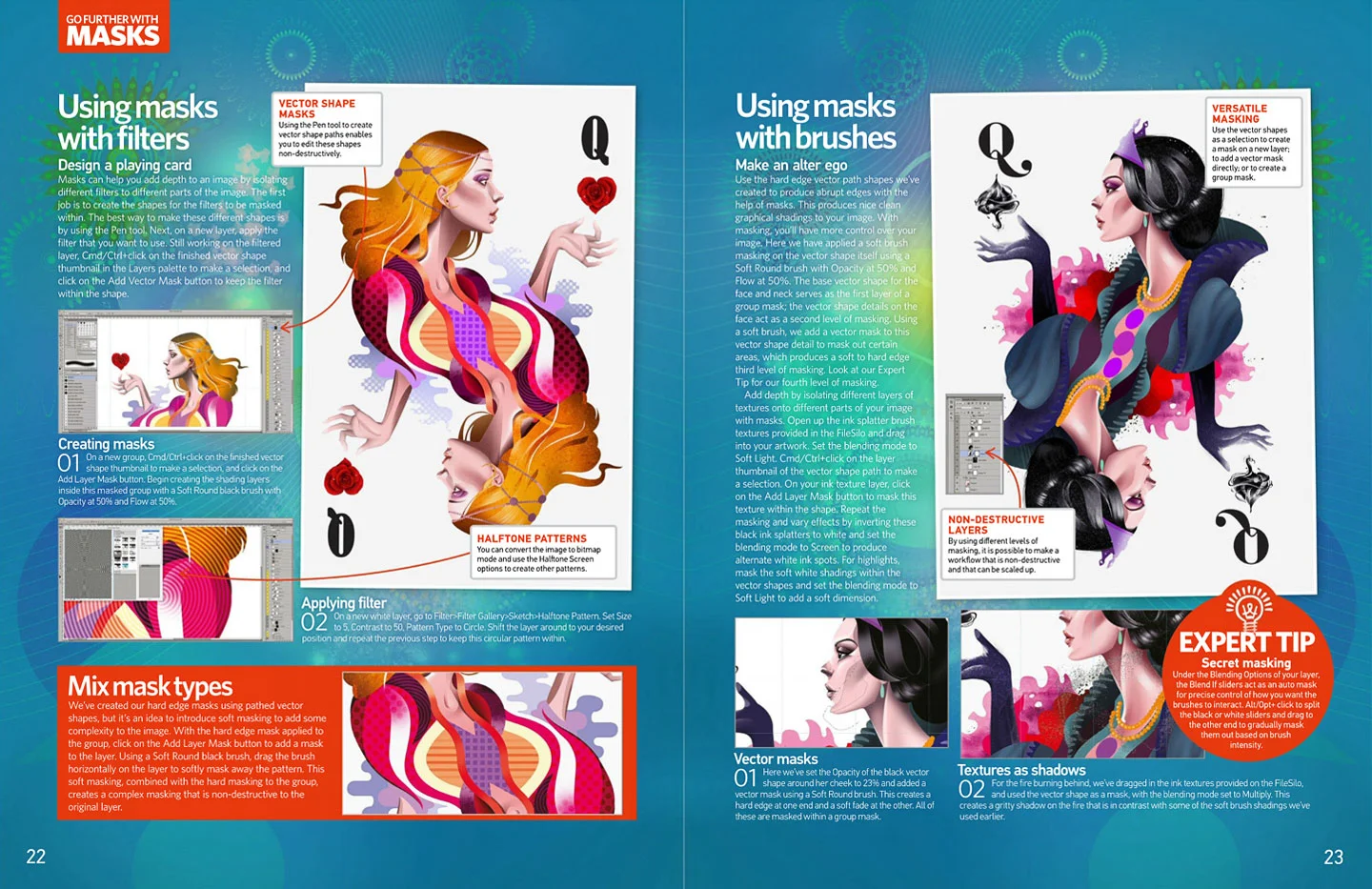 Safari magazine spread.
